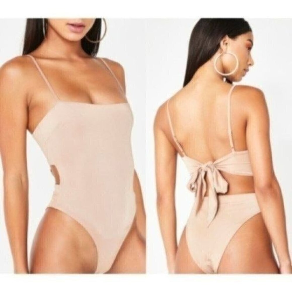 TIGER MIST Sunrise Back Tie Bodysuit